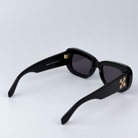 Off-White CARRARA 007 BRAND NEW Sunglasses Black Dark Grey Unisex Rectangular - Picture 6 of 11
